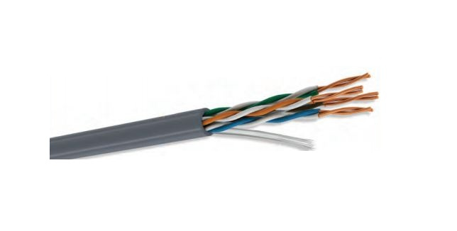 Bobina UTP CAT5e para interior - 4 pares, 24 AWG, bobina de 305 mts, 100  cobre, condumex 66445632, color gris