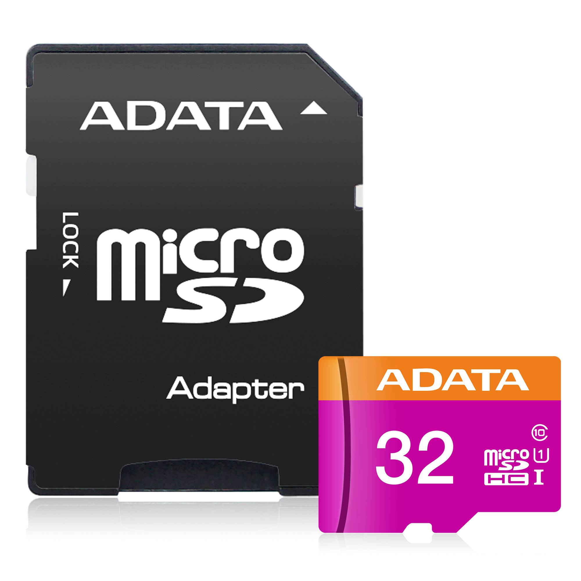 Memoria SD ADATA UHS-I U1 32GB Class 10 - 32 GB, 30 MB/s, 10 MB/s, Negro,