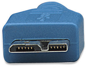 325424 Cable para Dispositivos USB Micro-B de SúperVelocidad; USB 3.2 Gen 1 - A Macho/ SuperSpeed Micro-B Macho, 5 Gbps, 2 m, Azul