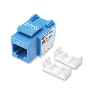 210737 JACK RJ45 CAT6 KEYSTONE DE IMPACTO AZUL - Para uso con cable sin blindaje (UTP) Cat6, Compatible con herramientas de impacto 110 y Krone.