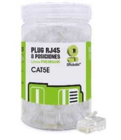 Plugs de Red RJ45, CAT5E, Bote 100 Pzs