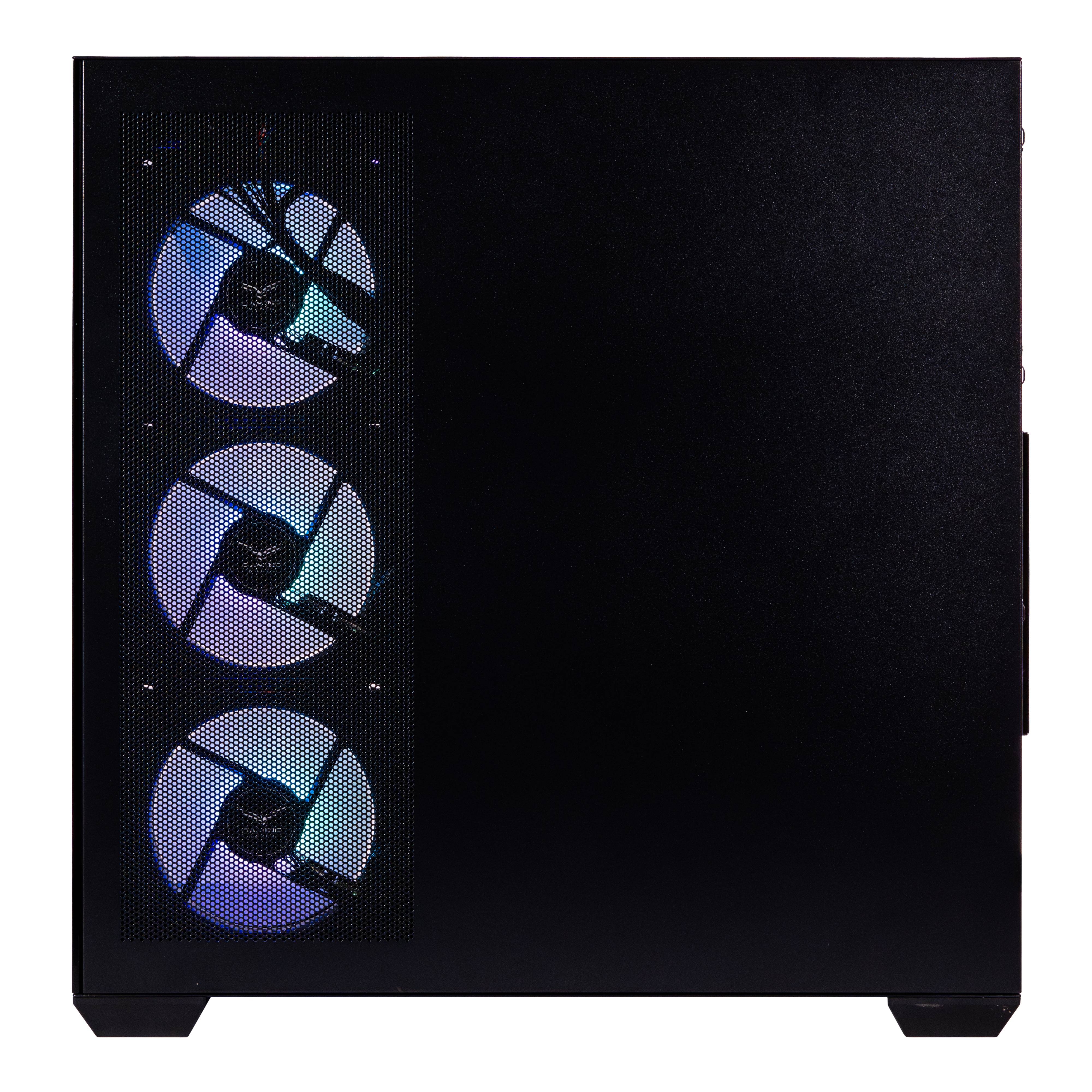 NACEB GABINETE GAMER MEDIA TORRE Cristal templado - ATX, MicroATX, Ventiladores 3 Frontales, 1 Posterior ARGB, USB 3.0x2 HD Audio/Micrófono x1 color negro N