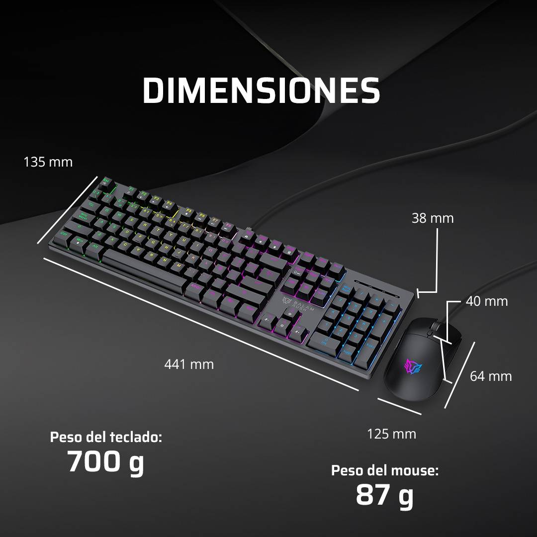 Kits de Teclado y Mouse Gaming