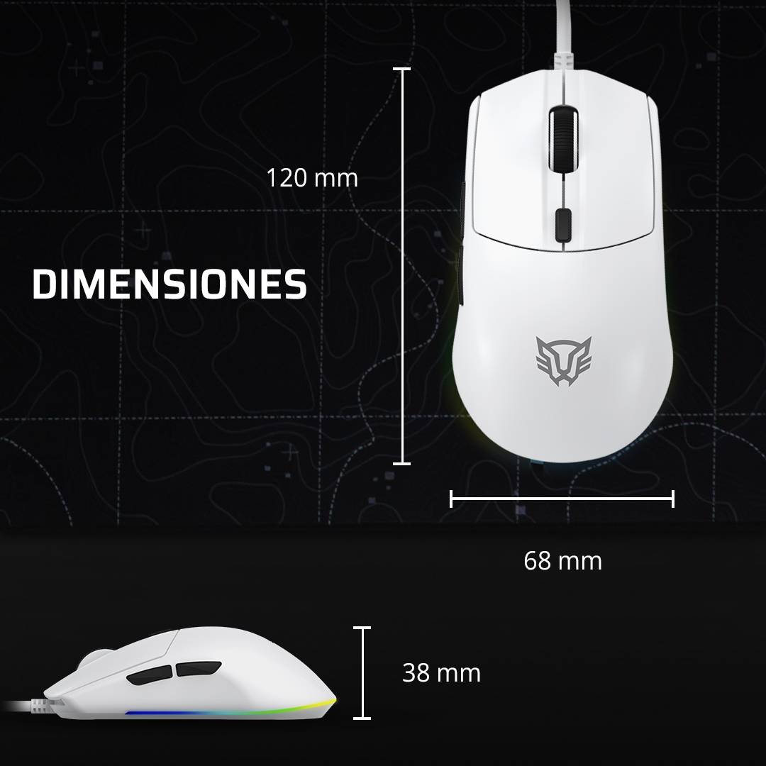 Mouse Gamer Alámbrico DRIFT PLUS MG3 BALAM RUSH Conectividad USB A - 6 Botones, RGB, Clic Silencioso