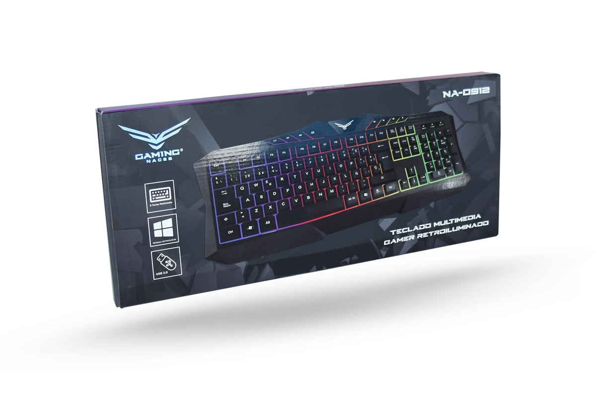 Teclado Gaming Naceb Technology NA-0912 - USB, Negro