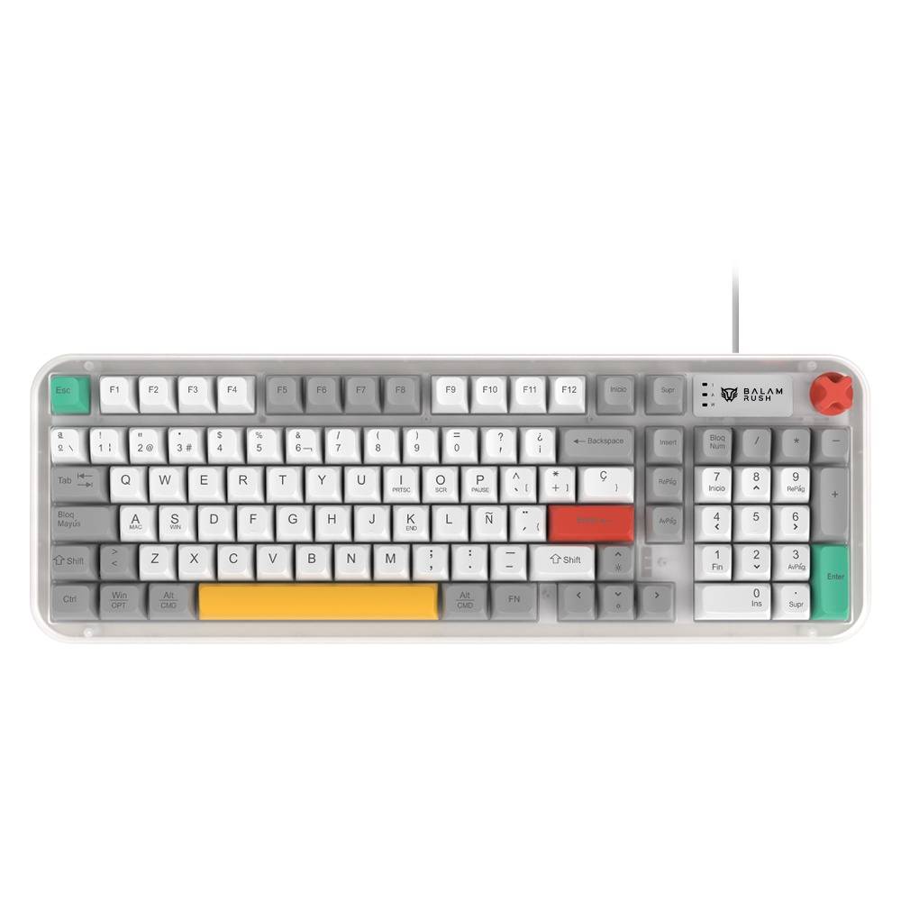 Teclado Gamer Alámbrico WARSTRIKE FROST KG500F Balam Rush -
