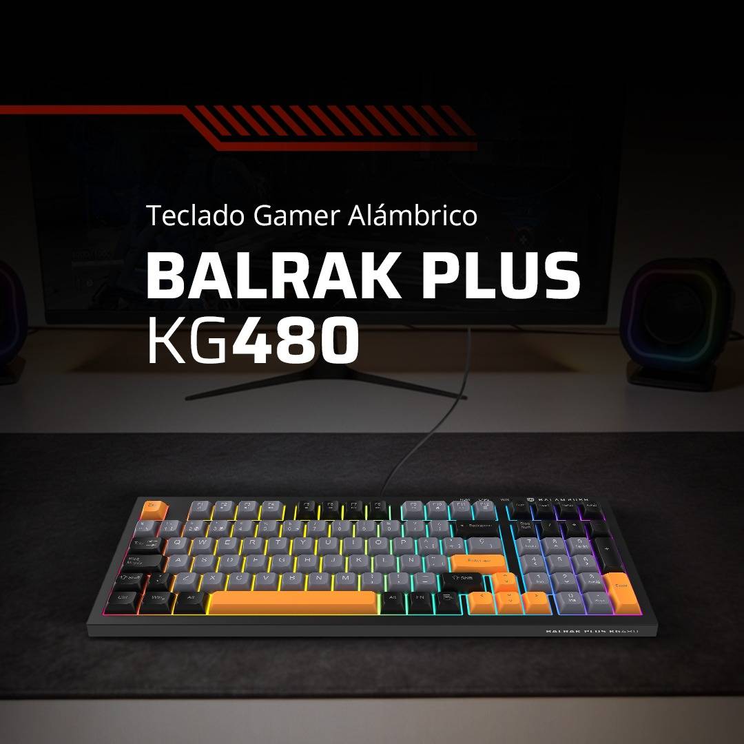 Teclado Gamer Alámbrico BALRAK PLUS KG480 Balam Rush Teclado Gamer -