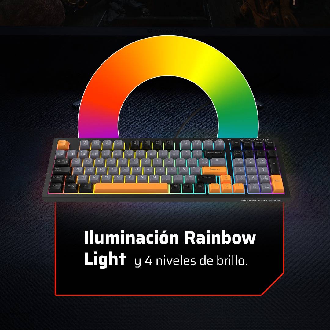 Teclado Gamer Alámbrico BALRAK PLUS KG480 Balam Rush Teclado Gamer -