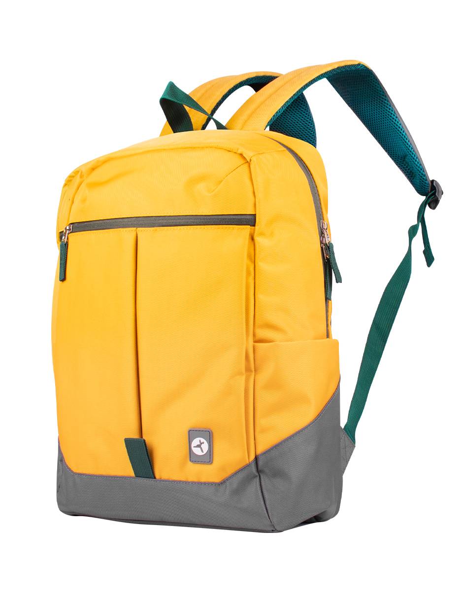 Backpack RAINBOW TZLBP26-G TECHZONE COLORS - 100  Poliéster, Color Amarillo, GARANTIA LIMITADA DE POR VIDA.