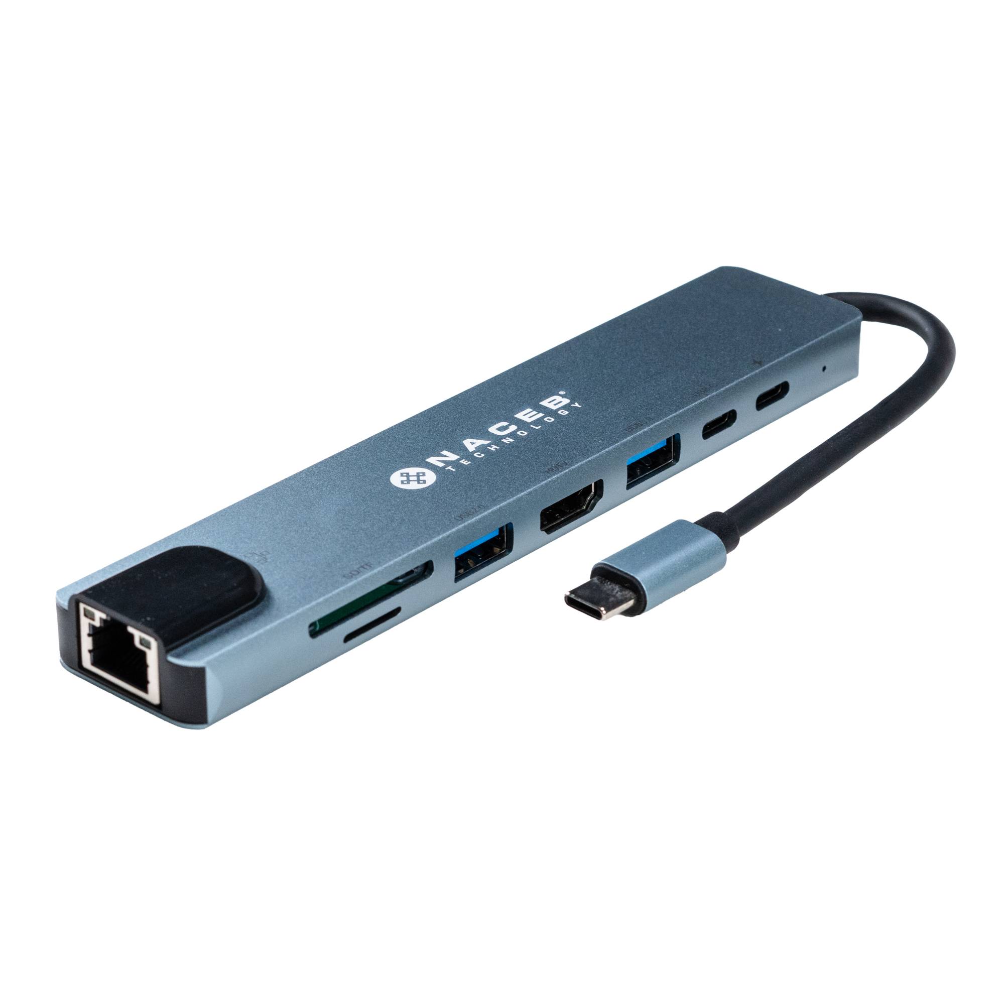 Adaptador Hub Tipo C Naceb 8 EN 1 NA-0128 -